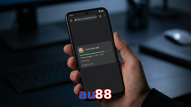 Main screen of Au88 apk page for PK players