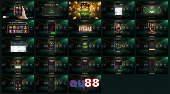 Main screen of Au88 bet page for PK players